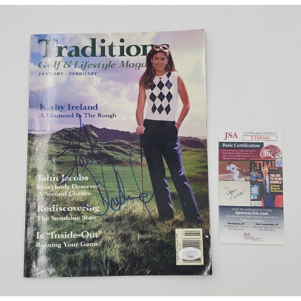 Kathy Ireland Signed Magazine JSA COA - Picture 1 of 8